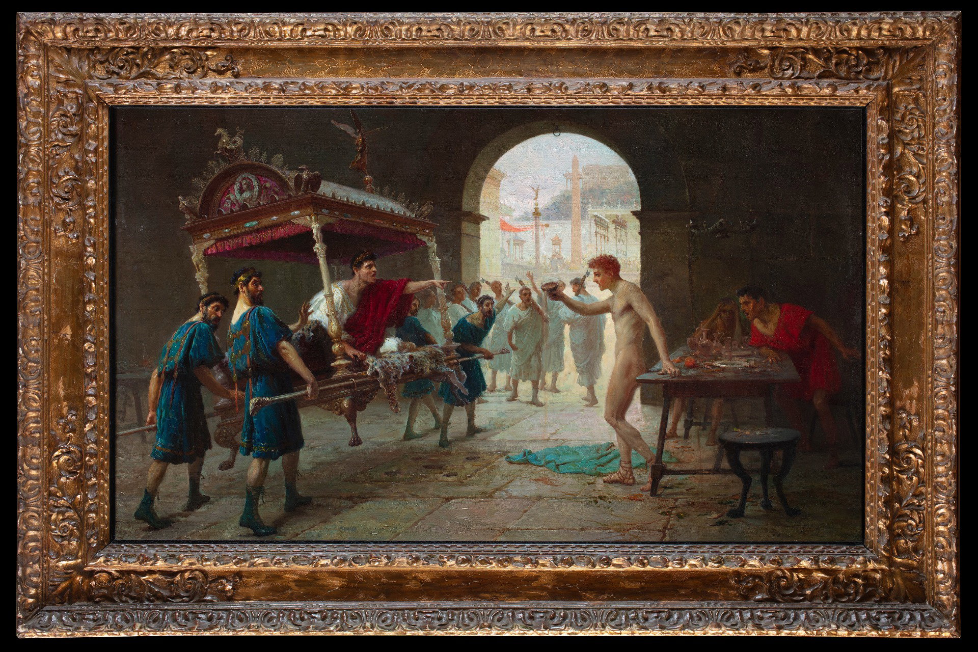 Ettore Forti (1850-1940), Pompeian Scene, latter half of the 19th century